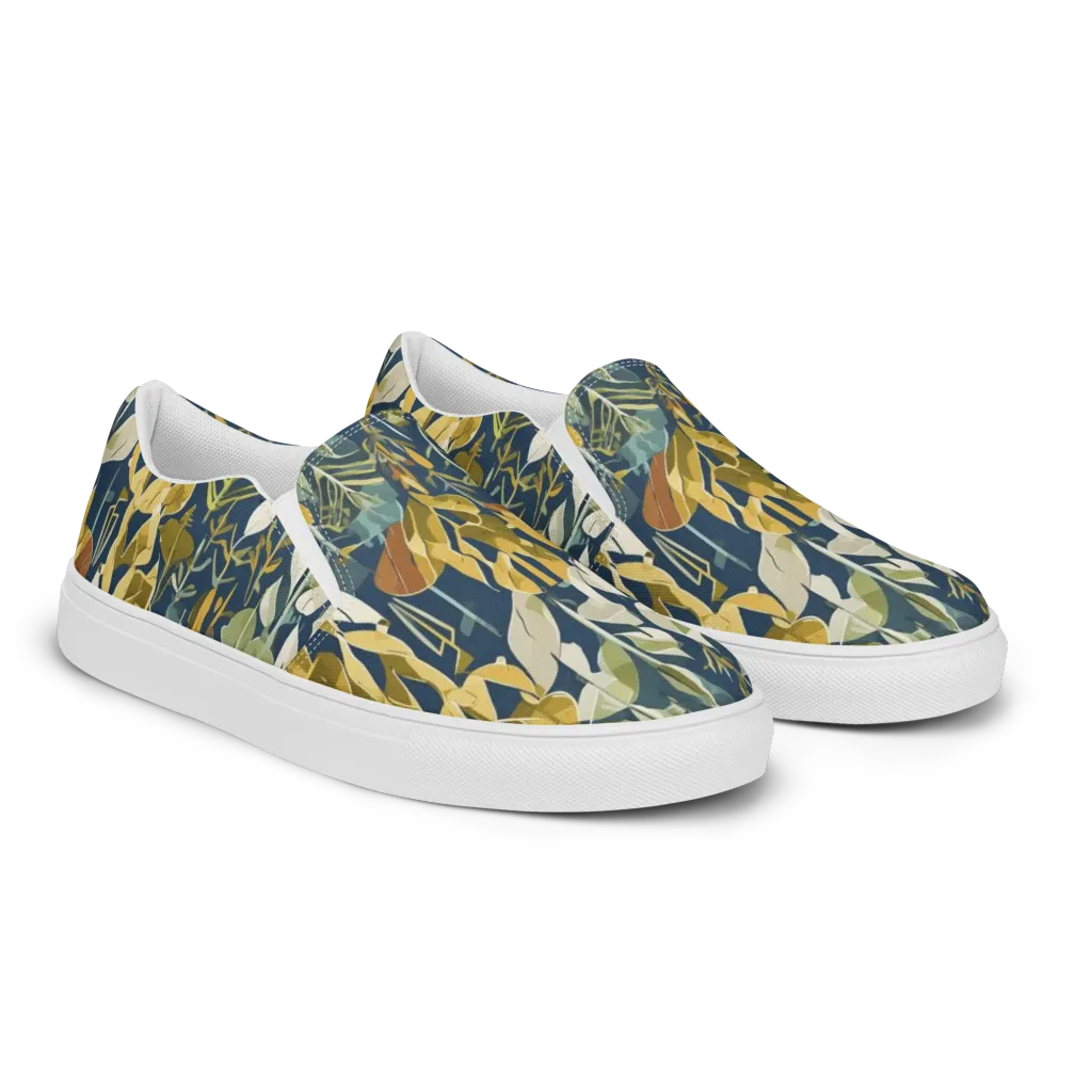 Gilded Understory on Women's Slip-On Canvas Shoes — Right Front
