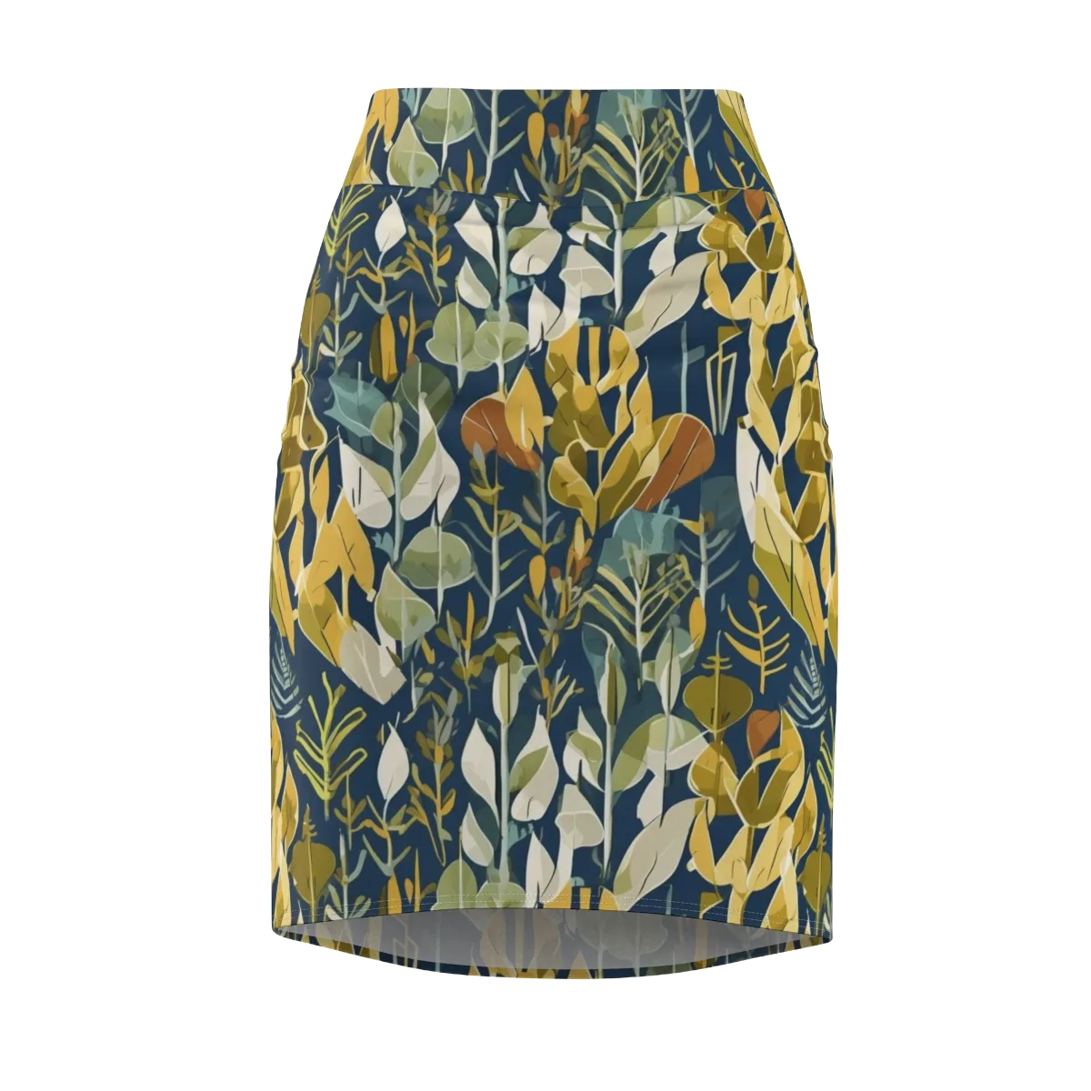 Gilded Understory on Pencil Skirt — Front