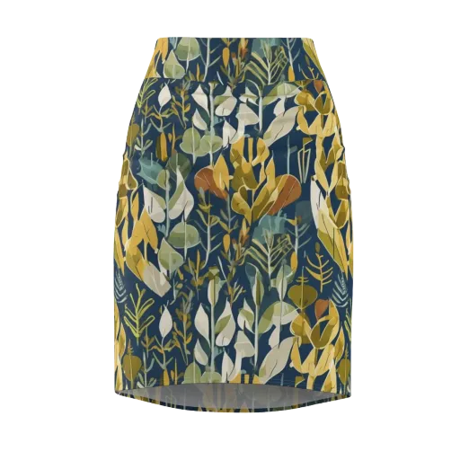Gilded Understory on a Pencil Skirt