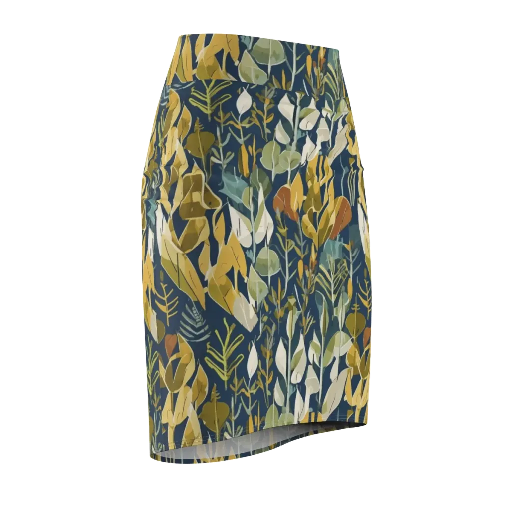 Gilded Understory on Pencil Skirt — Front Side