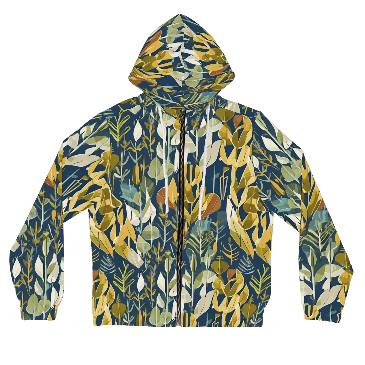 Gilded Understory on Women's Full-Zip Hoodie — Front