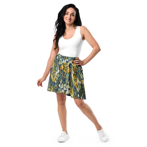 Gilded Understory on a Skater Skirt
