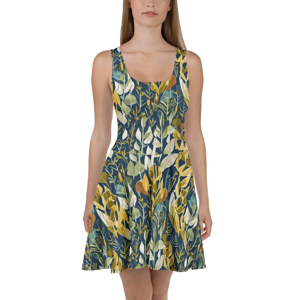 Gilded Understory on Skater Dress — Front