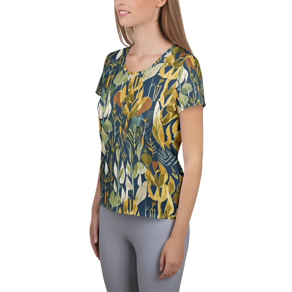 Gilded Understory on Women's Athletic T-Shirt — Left