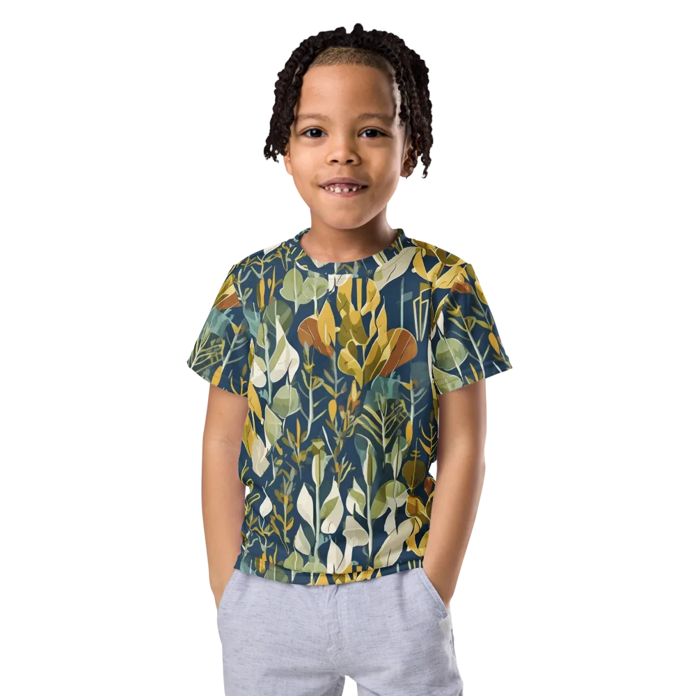 Gilded Understory on Kids Crew Neck T-Shirt — Front