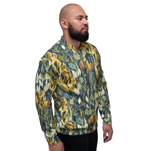 Gilded Understory on a Bomber Jacket