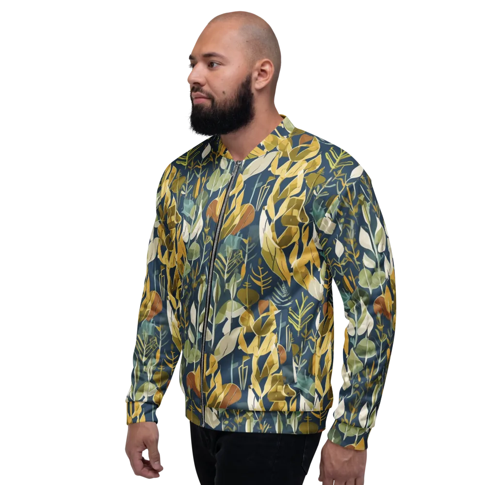 Gilded Understory on Bomber Jacket — Left