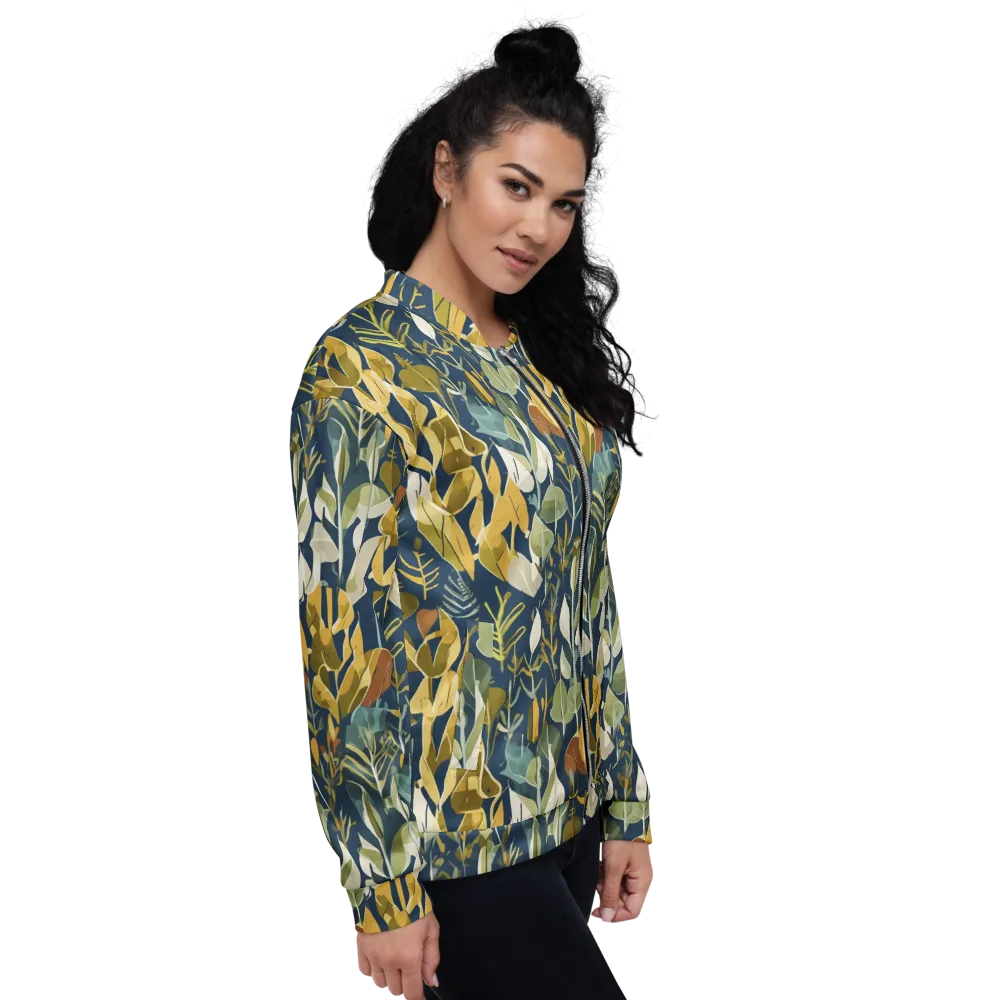 Gilded Understory on Bomber Jacket — Right
