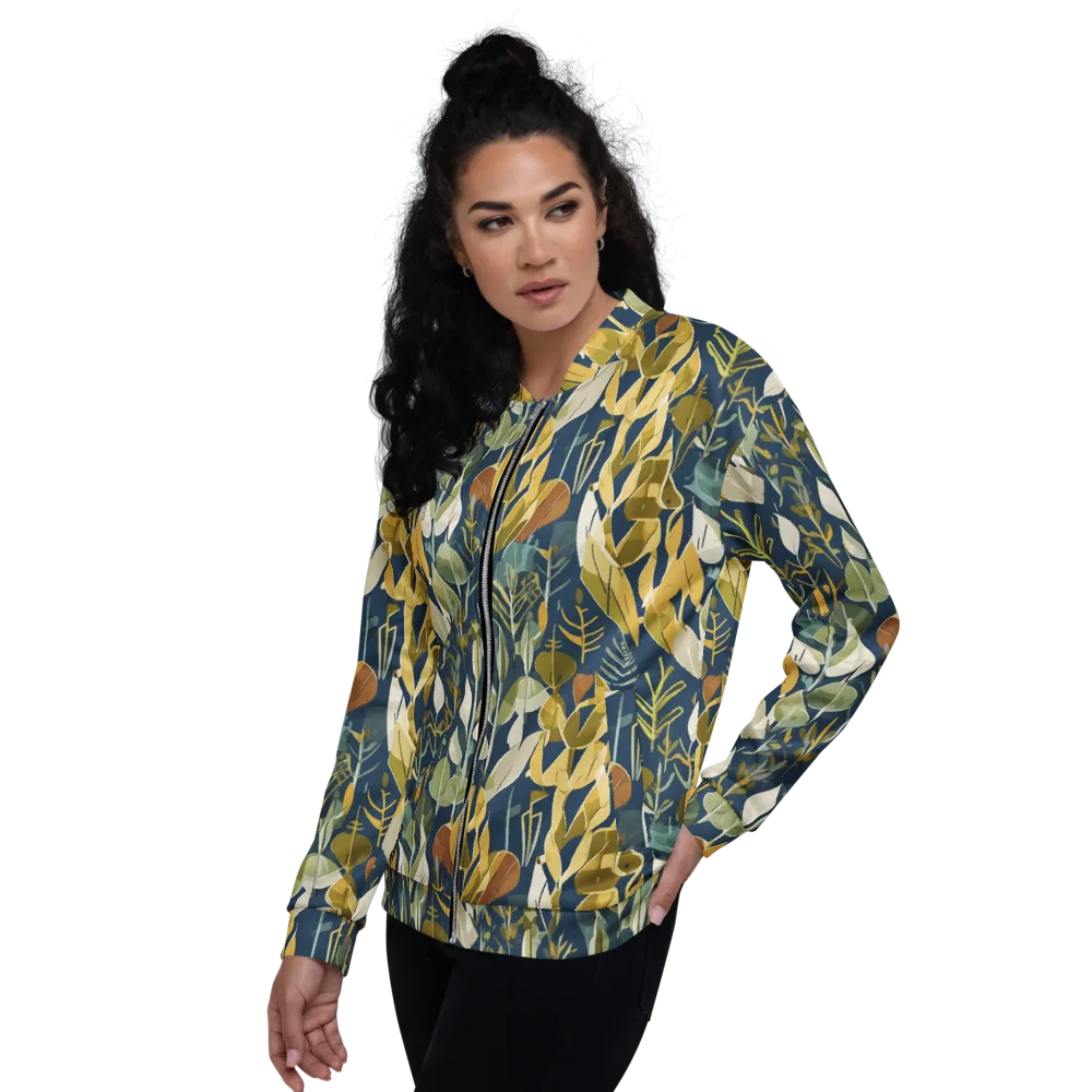 Gilded Understory on Bomber Jacket — Left