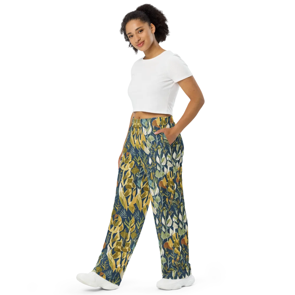 Gilded Understory on Wide-Leg Pants — Left Front