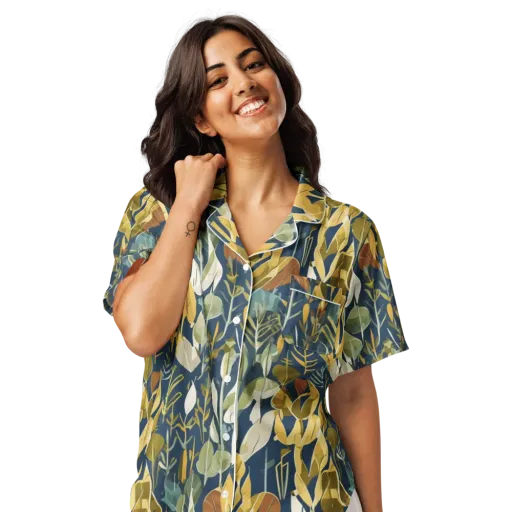 Gilded Understory on a Women's Short Sleeve Pajama Top