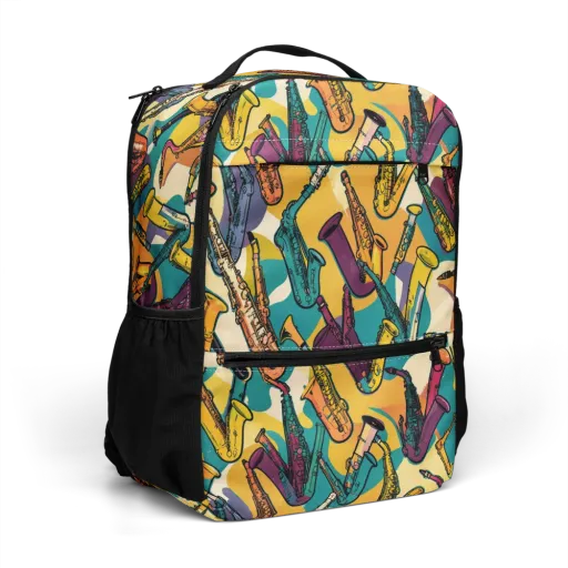 Saxophone Parade on a Utility Backpack