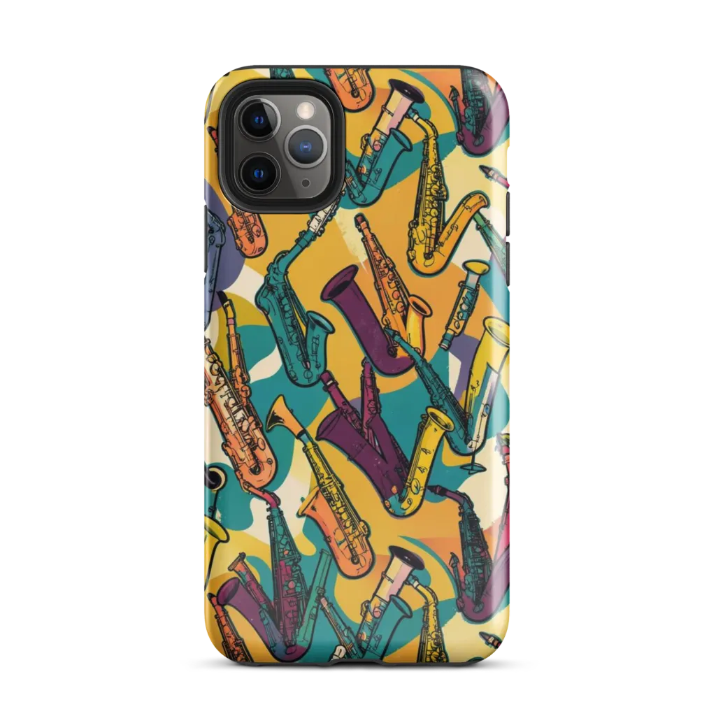 Saxophone Parade on Tough Case for iPhone® — Front