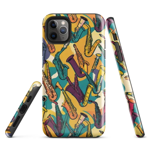 Saxophone Parade on a Tough Case for iPhone®