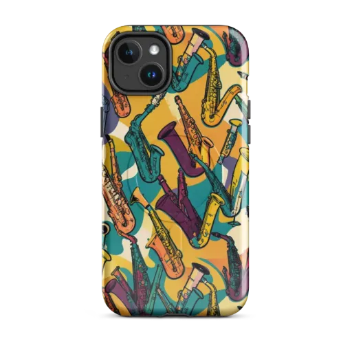 Saxophone Parade on a MagSafe Tough Case for iPhone®