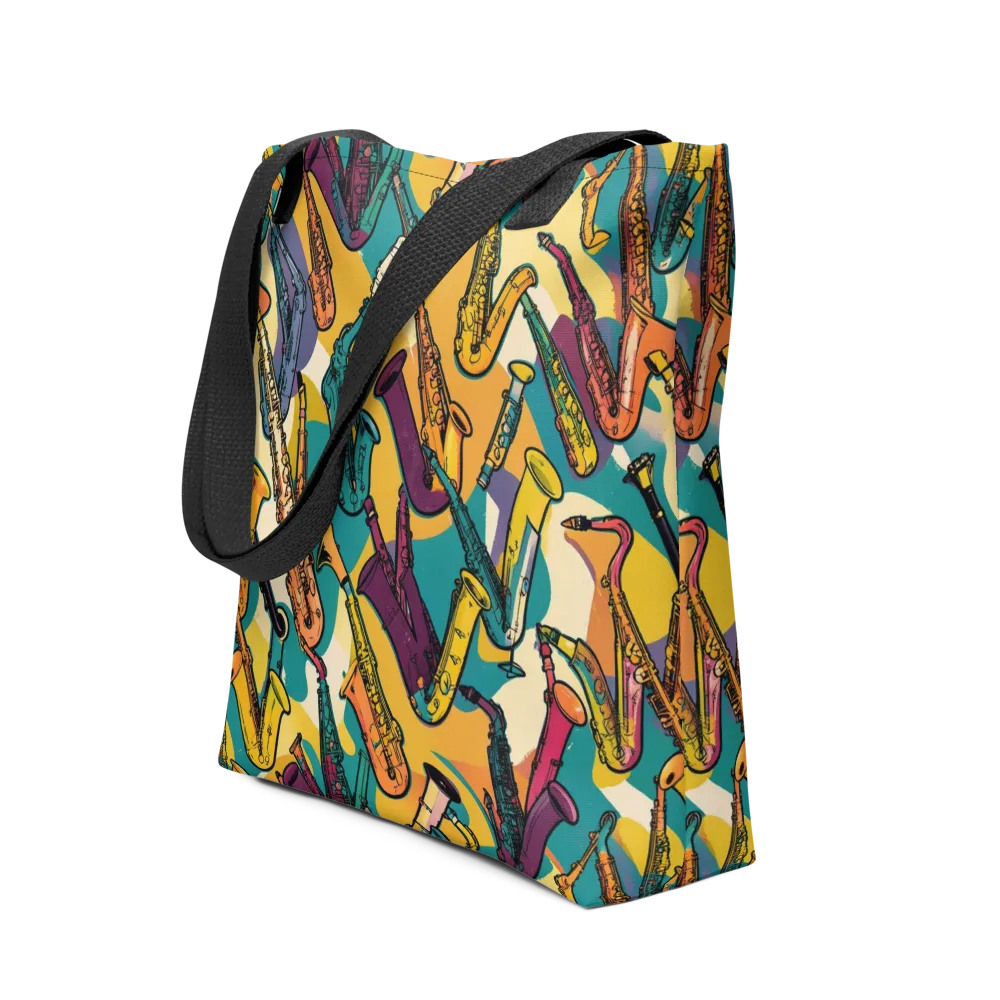 Saxophone Parade on Tote Bag — Front