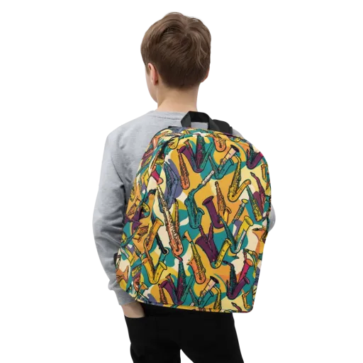 Saxophone Parade on a Minimalist Backpack
