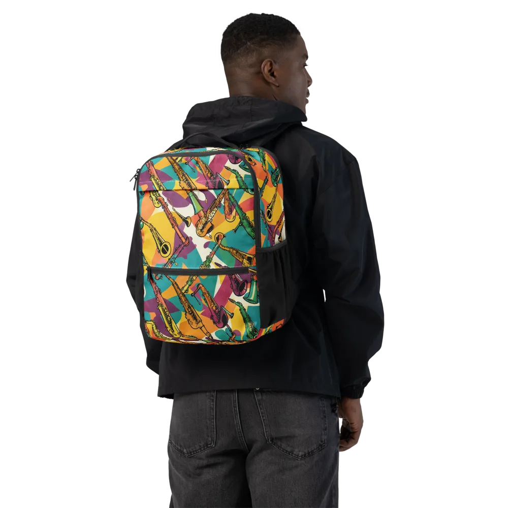 Brass Electric on Utility Backpack — Back