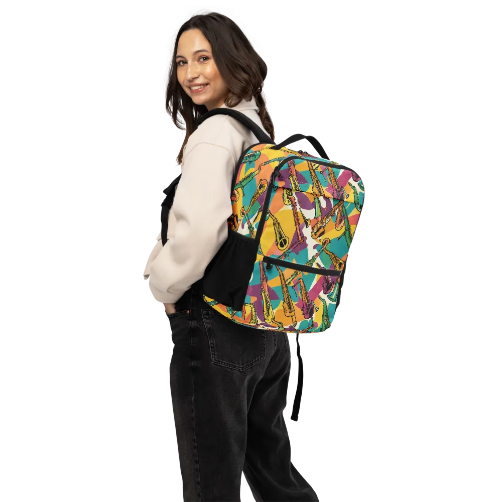 Brass Electric on Utility Backpack — Back