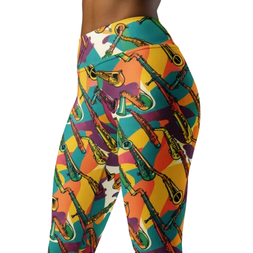 Brass Electric on a Yoga Leggings