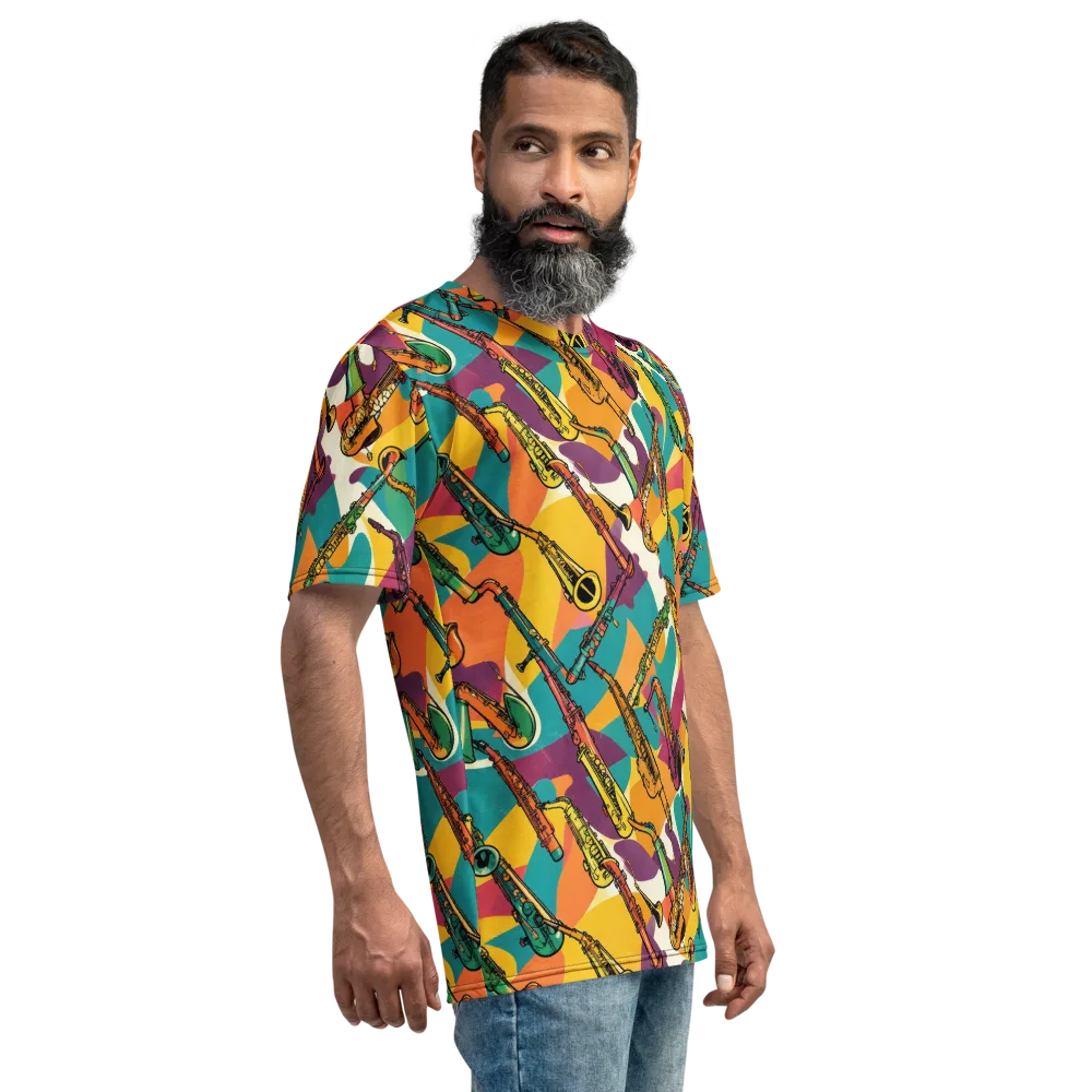 Brass Electric on Men's Crew Neck T-Shirt — Right