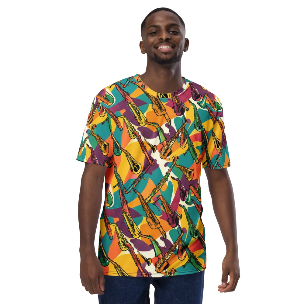 Brass Electric on Men's Crew Neck T-Shirt — Front