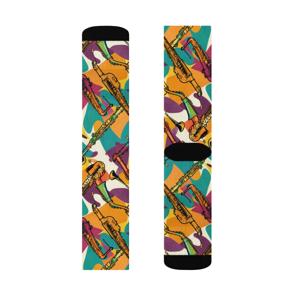 Brass Electric on Socks — Left Sock