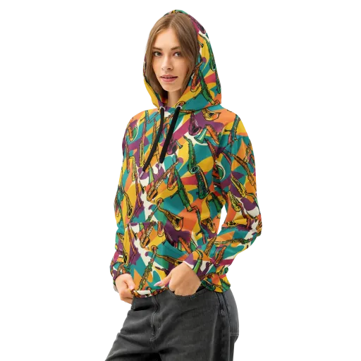 Brass Electric on a Cotton Hoodie