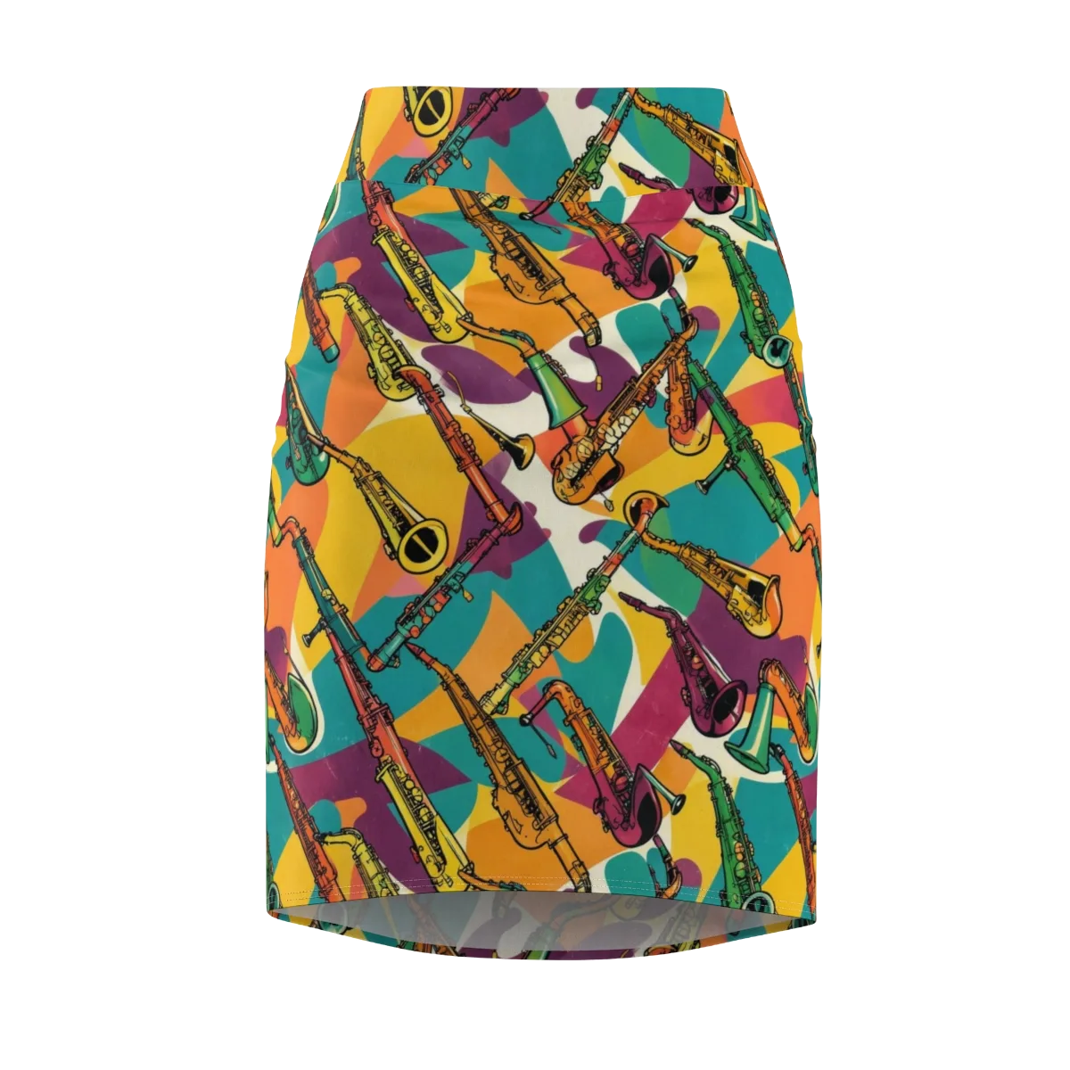 Brass Electric on Pencil Skirt — Front
