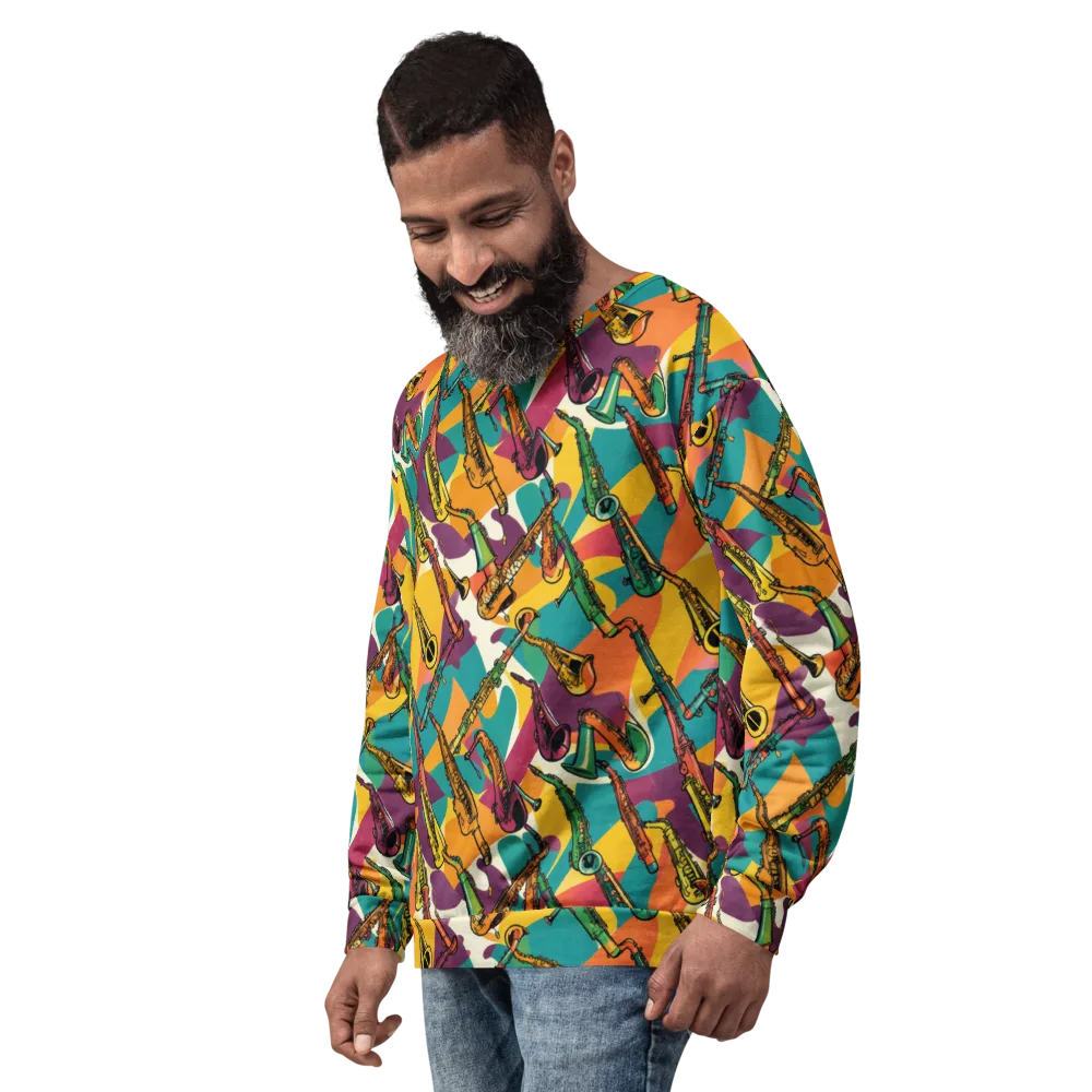 Brass Electric on Sweatshirt — Left Front