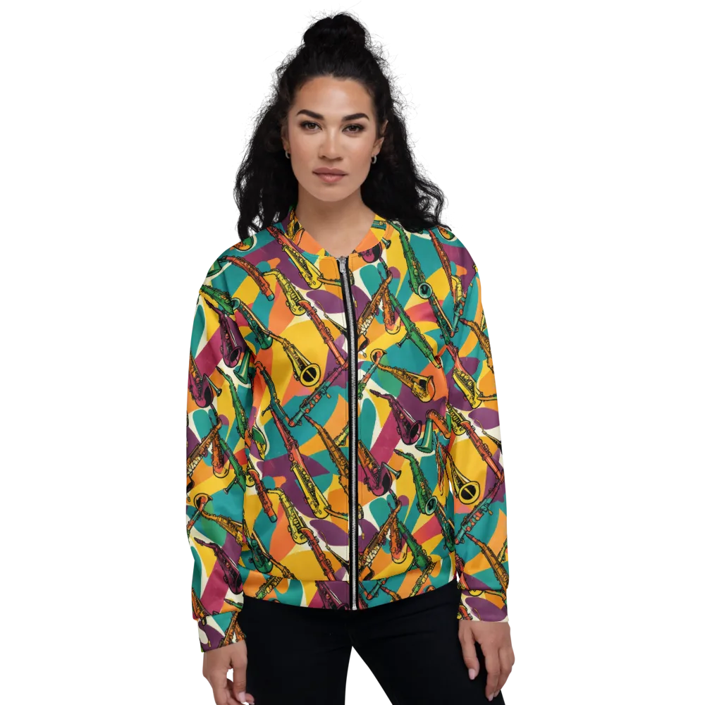 Brass Electric on Bomber Jacket — Front