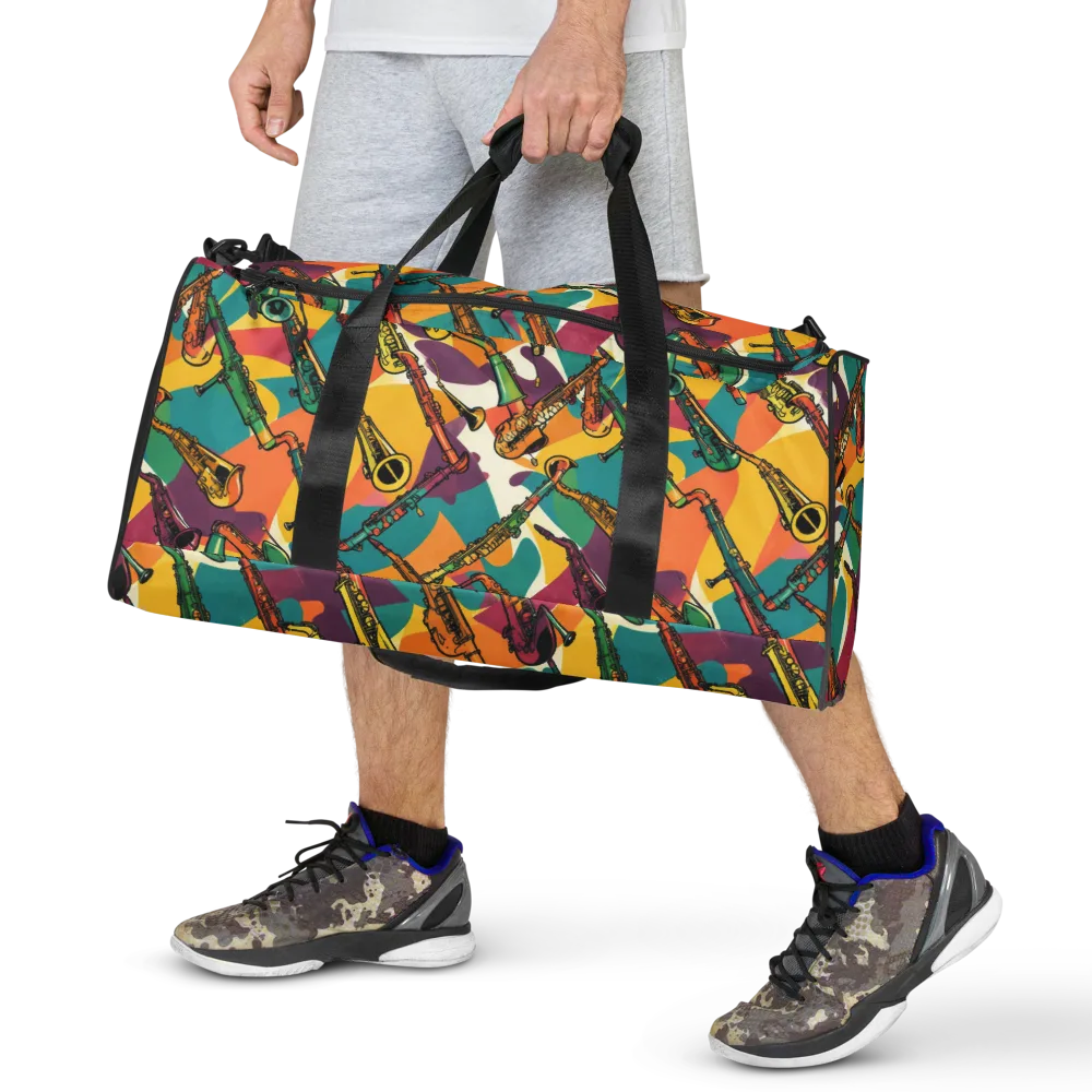 Brass Electric on Duffle Bag — Front