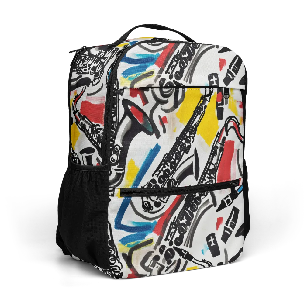 Midnight Rehearsal on Utility Backpack — Right Front