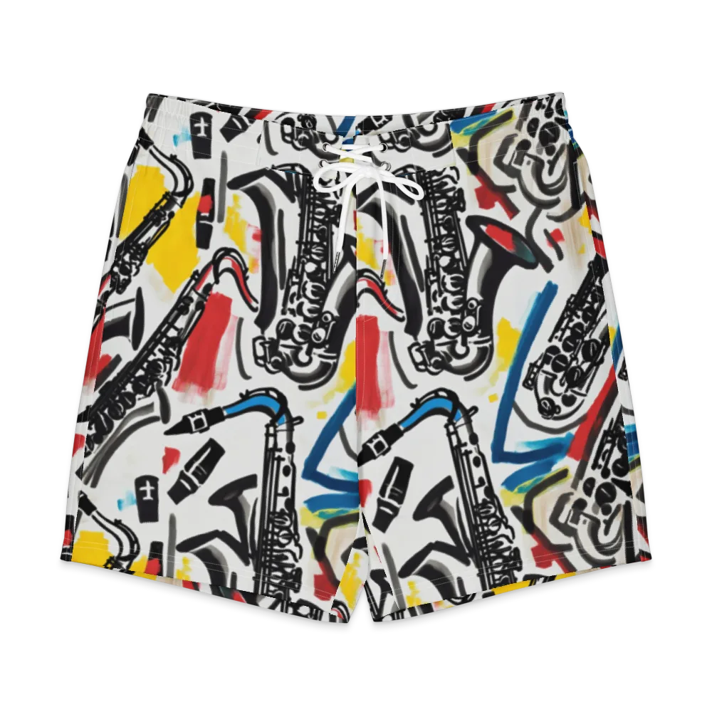 Midnight Rehearsal on Men's Board Shorts — Front