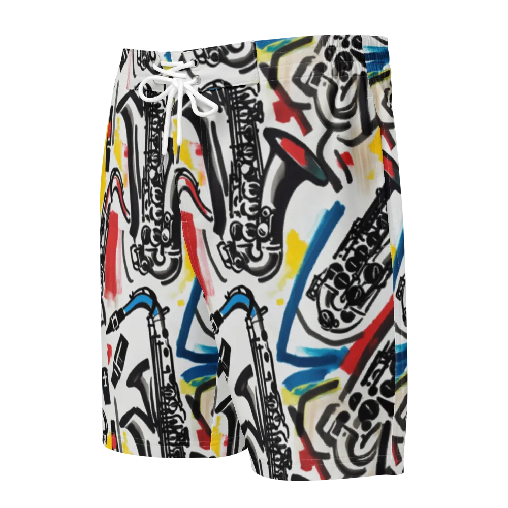 Midnight Rehearsal on Men's Board Shorts — Front