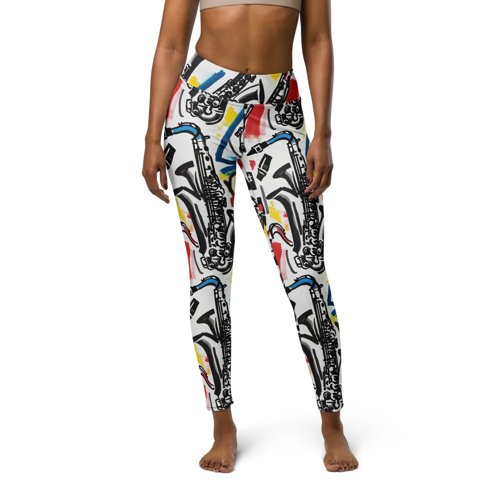 Midnight Rehearsal on Yoga Leggings — Front