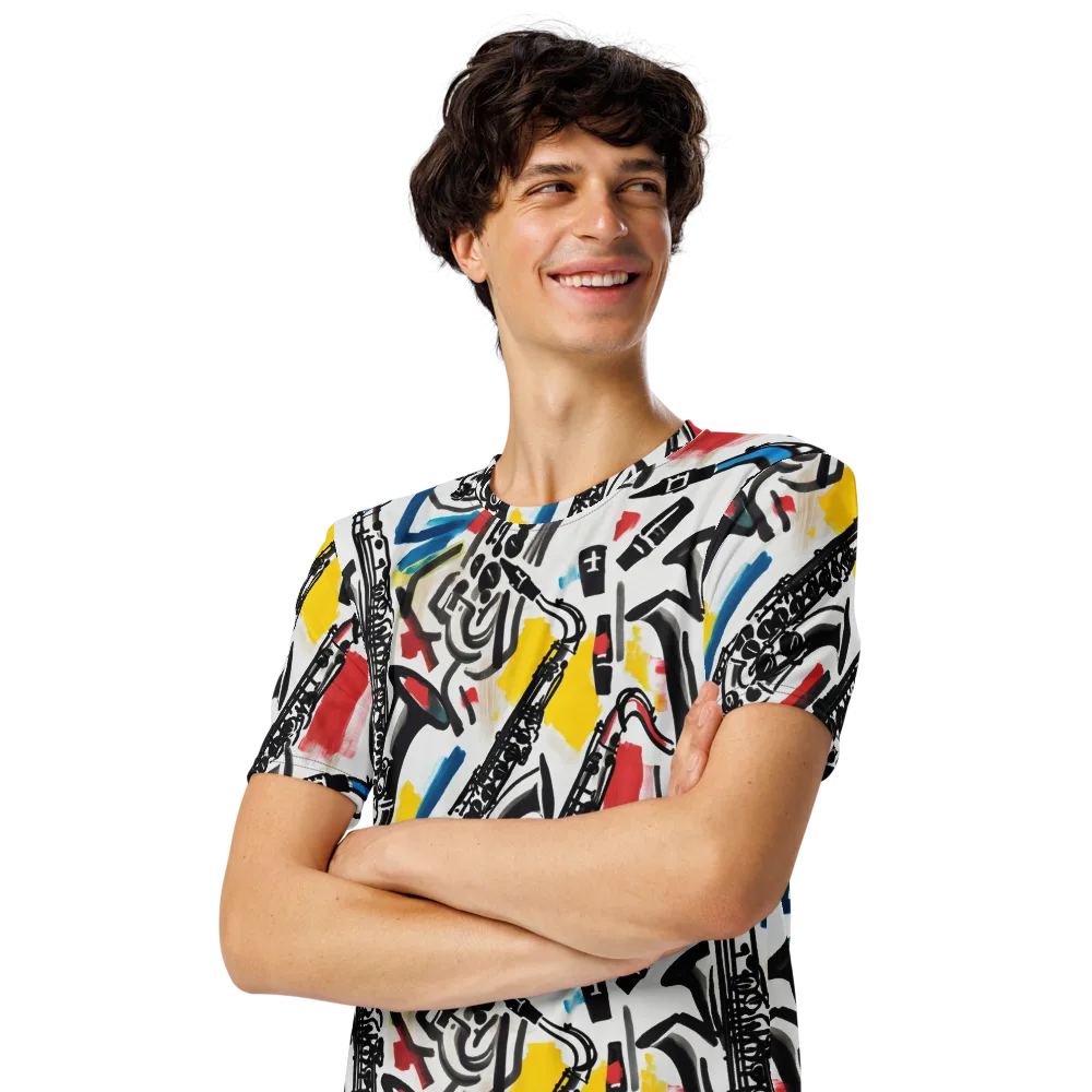Midnight Rehearsal on Men's Crew Neck T-Shirt — Left Front
