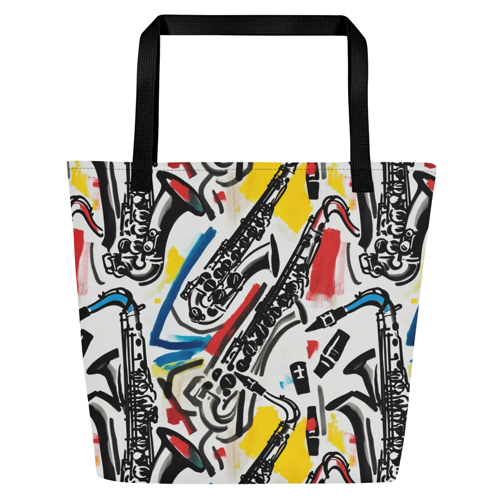 Midnight Rehearsal on Large Tote Bag W/ Pocket — Front