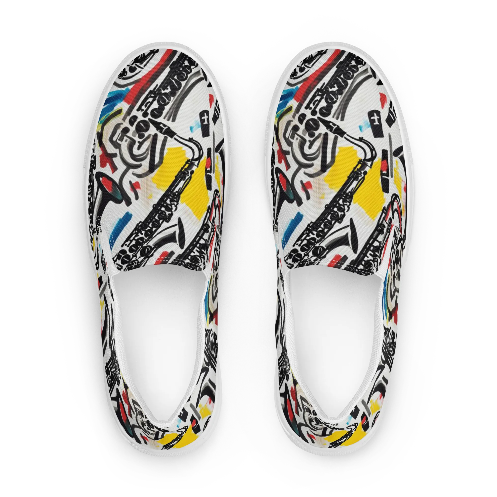 Midnight Rehearsal on Women's Slip-On Canvas Shoes — Front