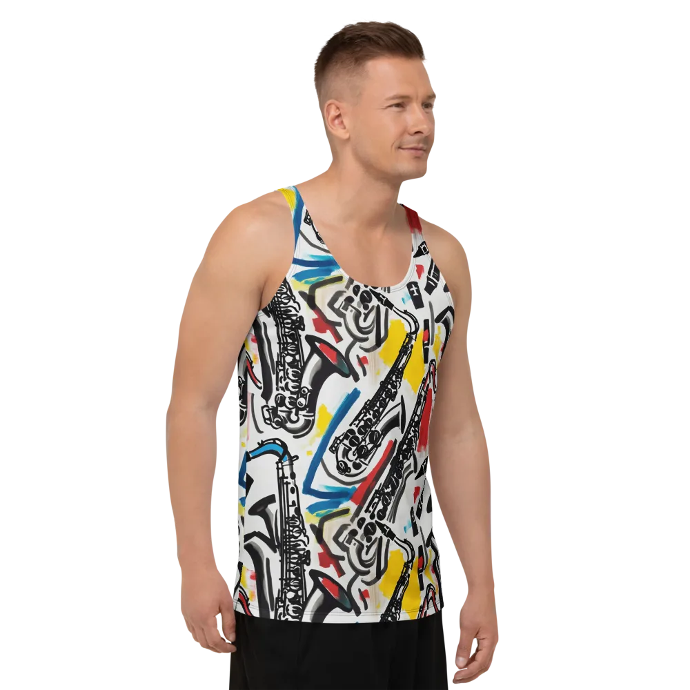 Midnight Rehearsal on Men's Tank Top — Right Front