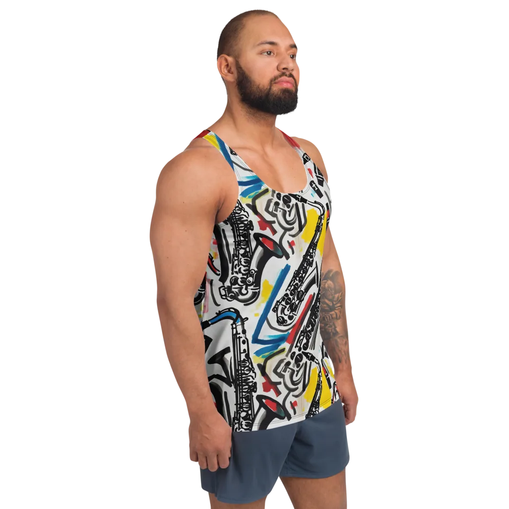 Midnight Rehearsal on Men's Tank Top — Right Front