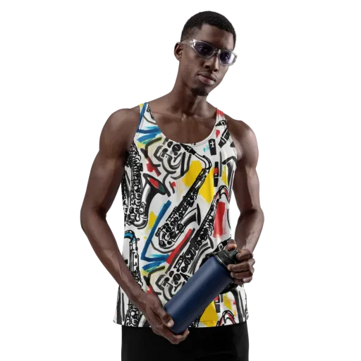 Midnight Rehearsal on a Men's Tank Top