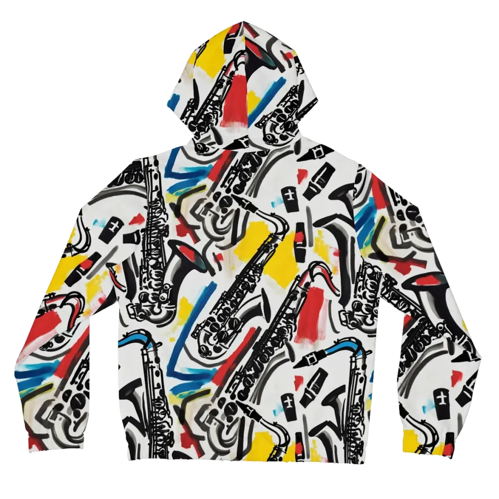 Midnight Rehearsal on Women's Full-Zip Hoodie — Back