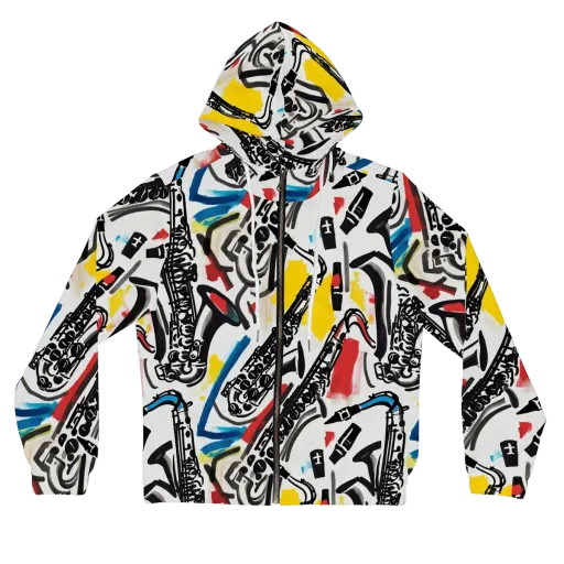 Midnight Rehearsal on a Women's Full-Zip Hoodie