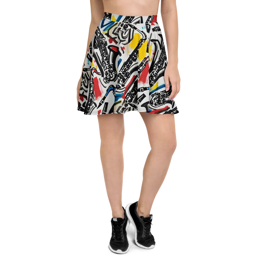 Midnight Rehearsal on Skater Skirt — Front