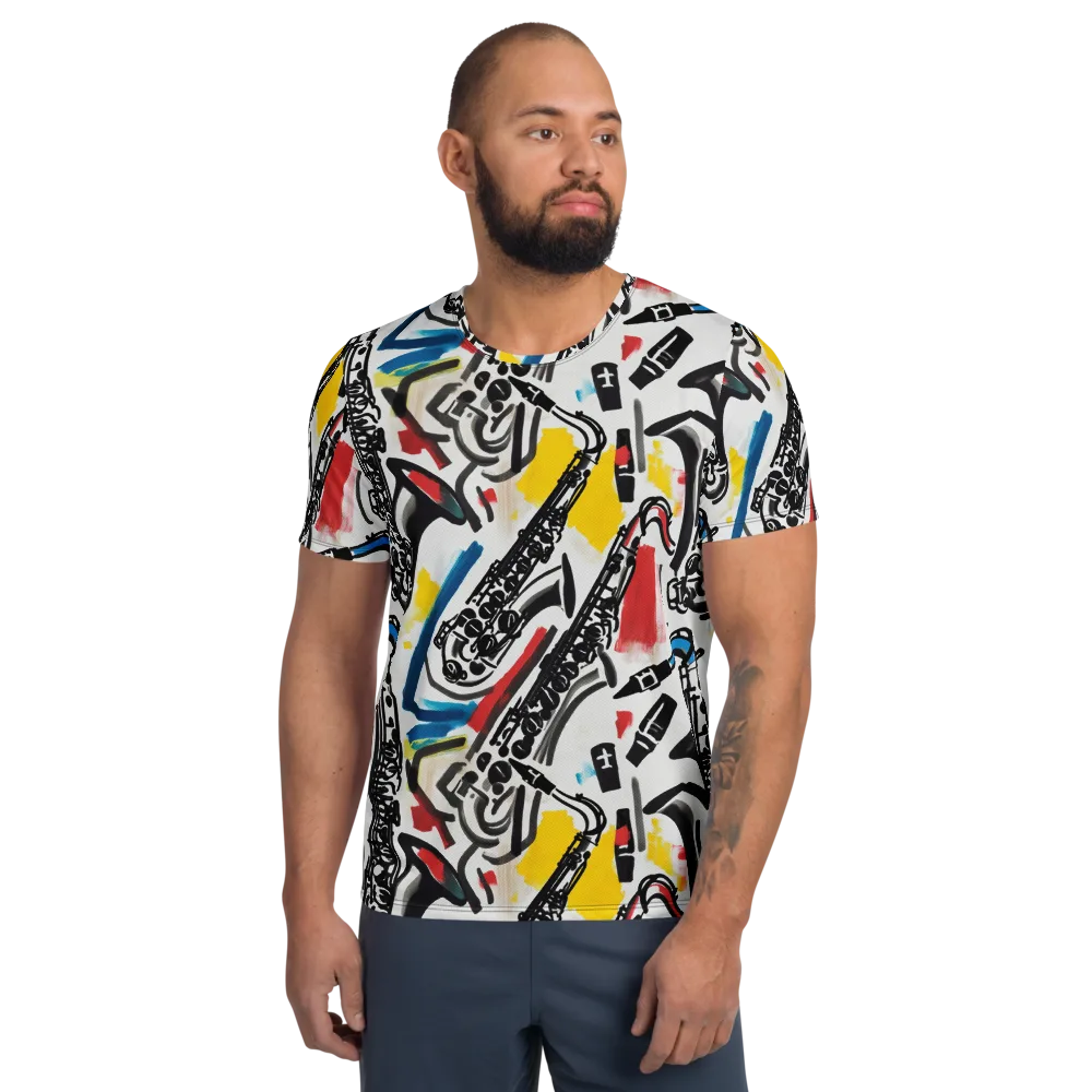 Midnight Rehearsal on Men's Athletic T-Shirt — Front