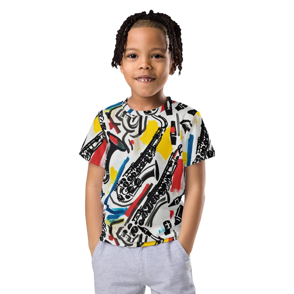 Midnight Rehearsal on Kids Crew Neck T-Shirt — Front