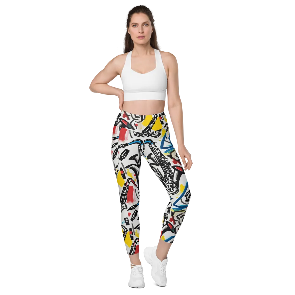 Midnight Rehearsal on Leggings with Pockets — Front