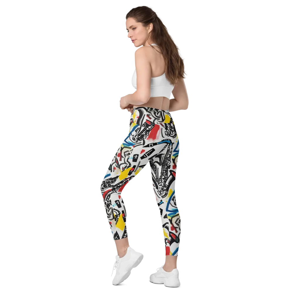 Midnight Rehearsal on Leggings with Pockets — Left Back