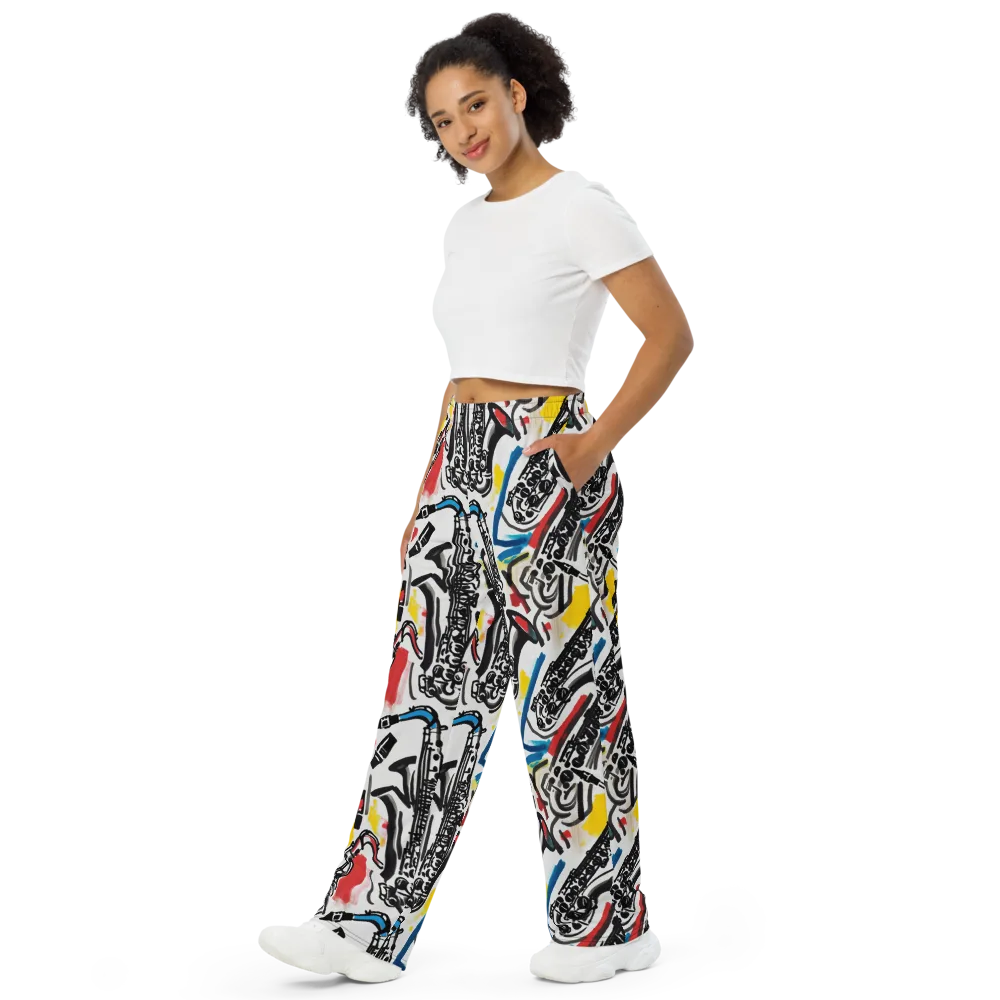 Midnight Rehearsal on Wide-Leg Pants — Left Front